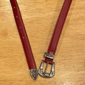 Ritz 8407 Women’s Red Leather Belt